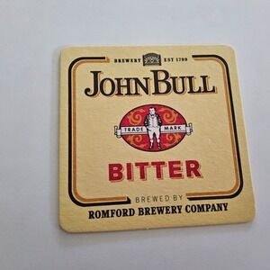 John Bull‎ Bitter Romford Brewery Company Beer Bar Coaster Pub Memorabilia